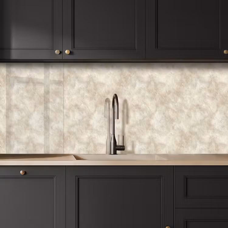 Beige - Reliëfstructuur - Natuursteen keuken achterwand 2 middel 871 -sfeer1