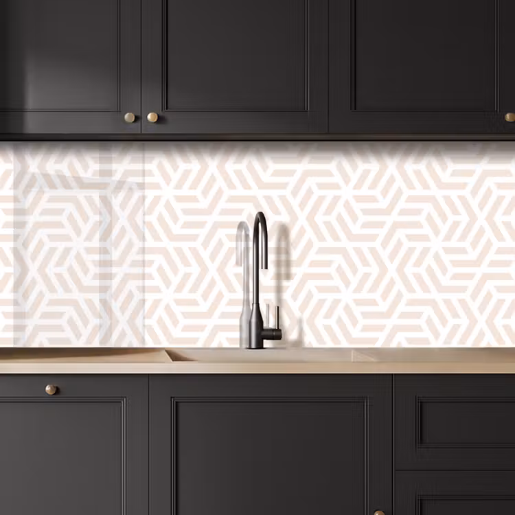 Beige - Geometrie - Patronen - Abstract keuken achterwand 2 middel 871 -sfeer1