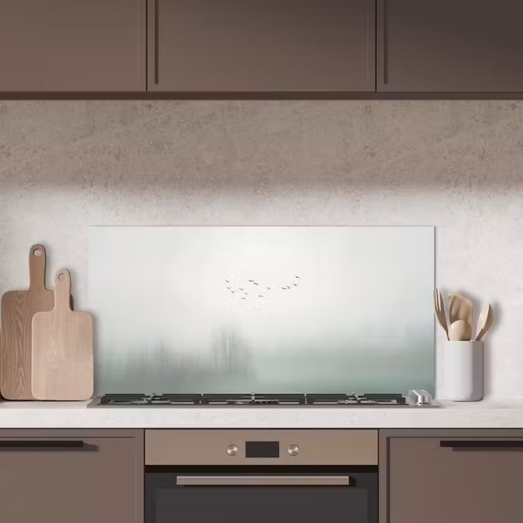 Vogel - Vlucht - Natuur - Minimalistisch keuken achterwand spatscherm middel -sfeer2