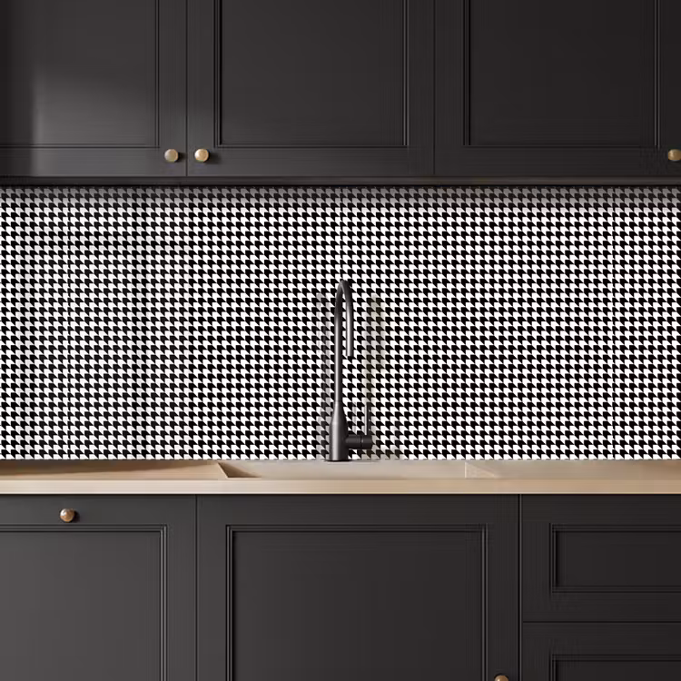 Zwart - Wit - Design - Geometrie - Patroon keuken achterwand 2 middel 871 -sfeer1