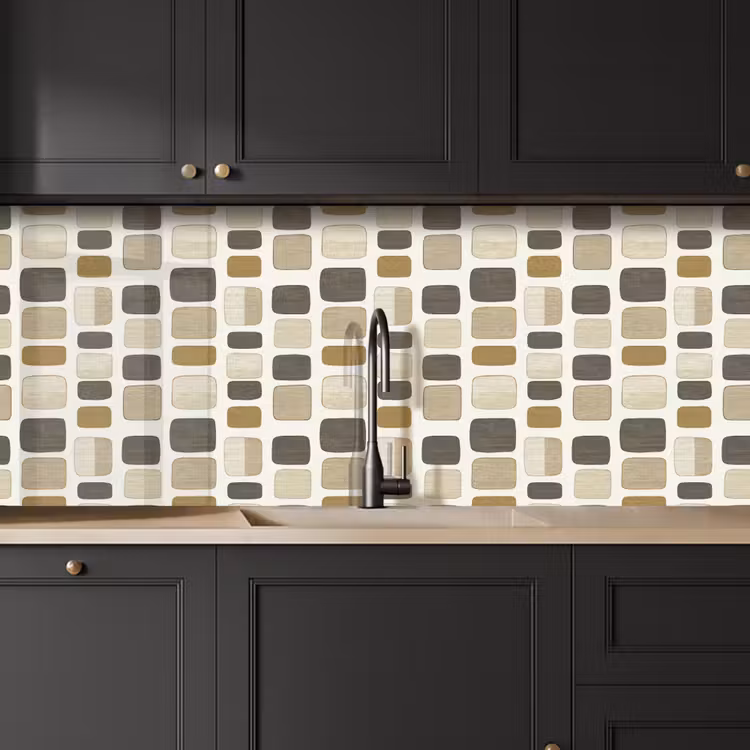 Blokken - Vintage - Grijs keuken achterwand 2 middel 871 -sfeer1