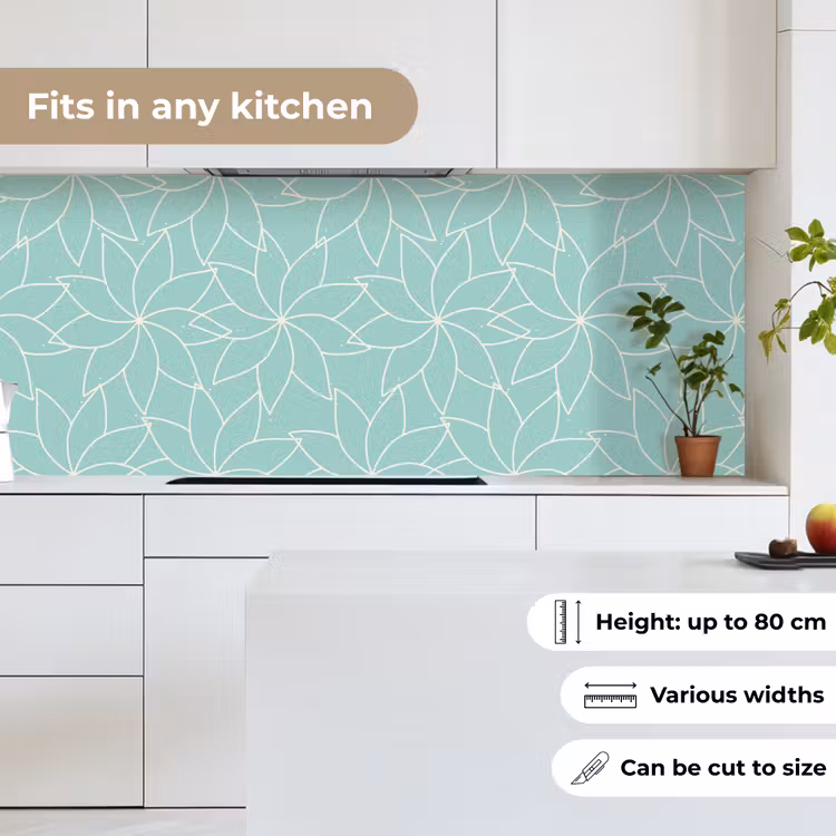 Blauw - Mandala - Design keuken achterwand 2 middel 871 -sfeer4_UK