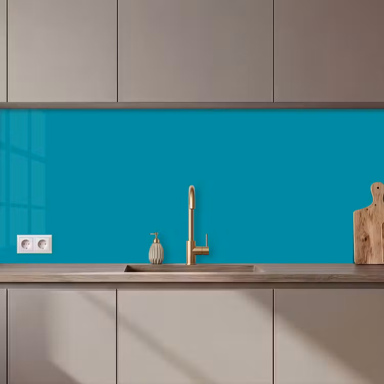 Blauw - Effen kleur keuken achterwand 2 middel 871 zz_3dshopping