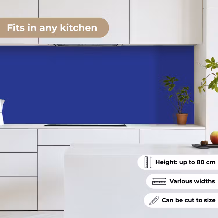Blauw - Effen kleur - Donkerblauw keuken achterwand 2 middel 871 -sfeer4_UK