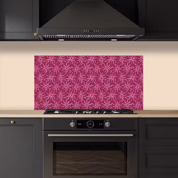Bohemian - Zon - Magenta keuken achterwand spatscherm middel 899 -sfeer1