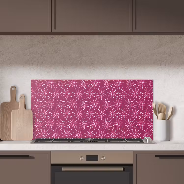 Bohemian - Zon - Magenta keuken achterwand spatscherm middel 899 -sfeer2