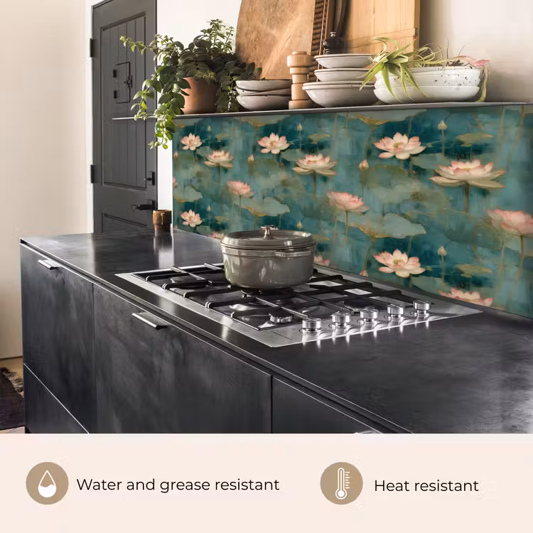 Botanisch - Bloemen - Roze keuken achterwand 2 groot 857 -usp_EN