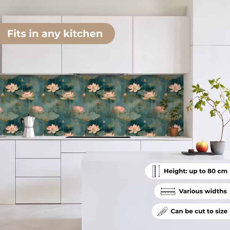 Botanisch - Bloemen - Roze keuken achterwand 2 groot 857 -sfeer4_UK