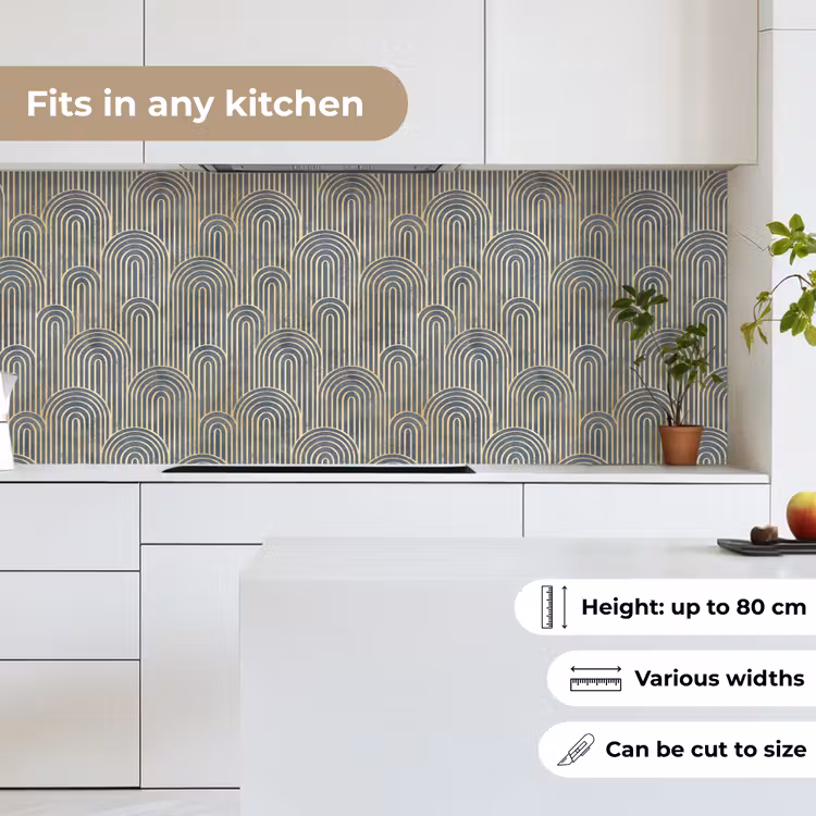 Boog - Goud - Blauw keuken achterwand 2 middel 871 -sfeer4_UK