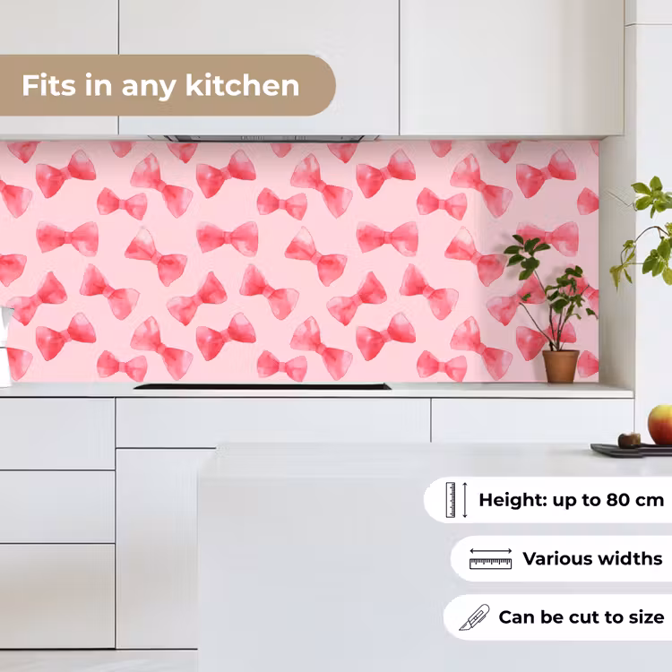 Strikken - Aquarel - Roze keuken achterwand 2 middel 871 -sfeer4_UK