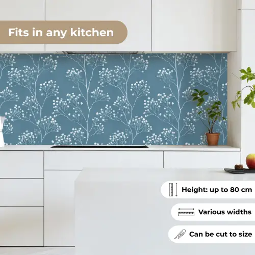 Takken - Bessen - Patroon - Lichtblauw keuken achterwand 2 middel 871 -sfeer4_UK