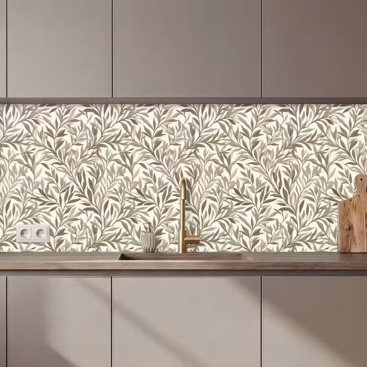 Takken - Botanisch - Taupe keuken achterwand 2 middel 871 zz_3dshopping