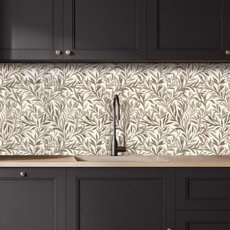 Takken - Botanisch - Taupe keuken achterwand 2 middel 871 -sfeer1