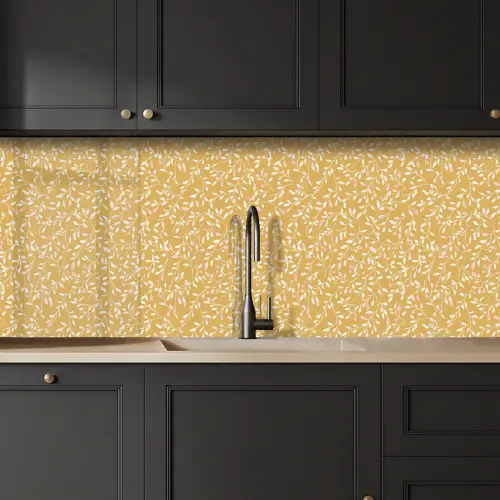 Takjes - Patroon - Oker keuken achterwand 2 middel 871 -sfeer1