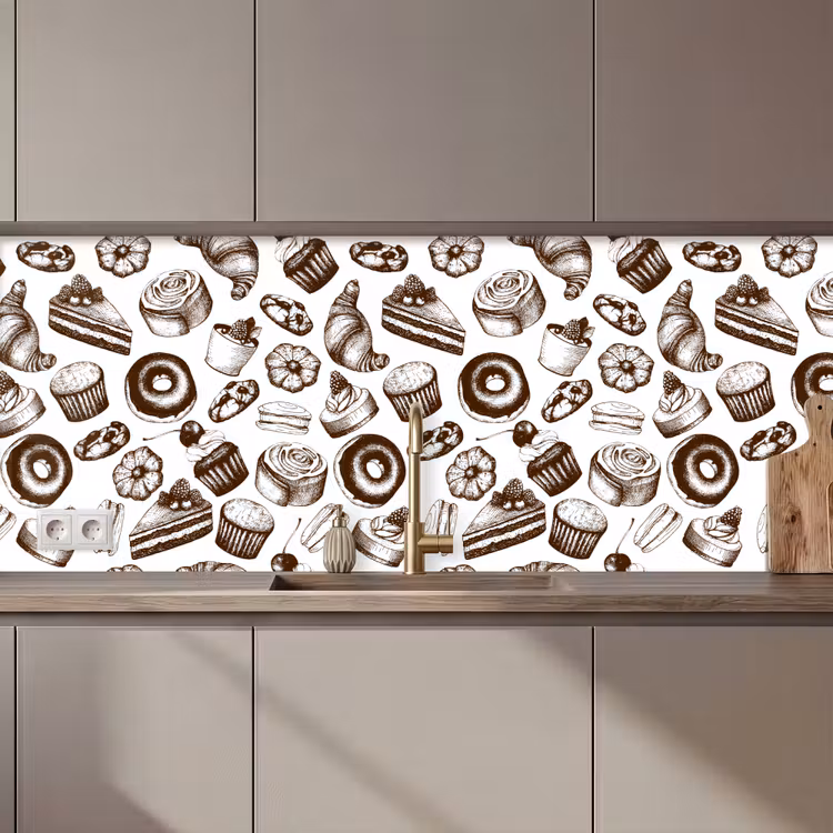Brood - Patisserie - Vintage - Design keuken achterwand 2 middel 871 zz_3dshopping
