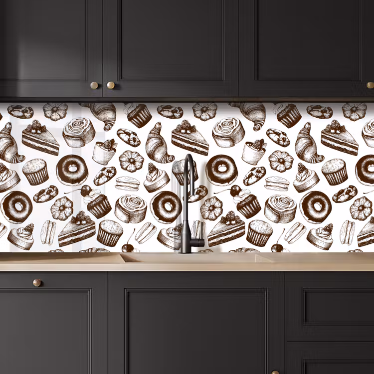 Brood - Patisserie - Vintage - Design keuken achterwand 2 middel 871 -sfeer1