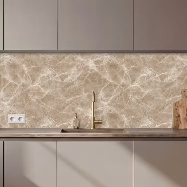 Bruin - Kristaladers - Marmer keuken achterwand 2 middel 871 zz_3dshopping