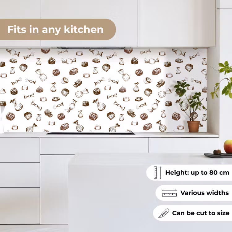 Snoep - Vintage - Chocolade - Design keuken achterwand 2 middel 871 -sfeer4_UK