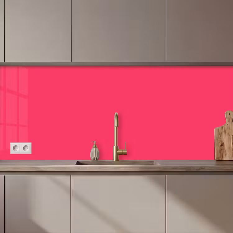 Karmijn - Kleuren - Palet - Roze keuken achterwand 2 middel 871 zz_3dshopping