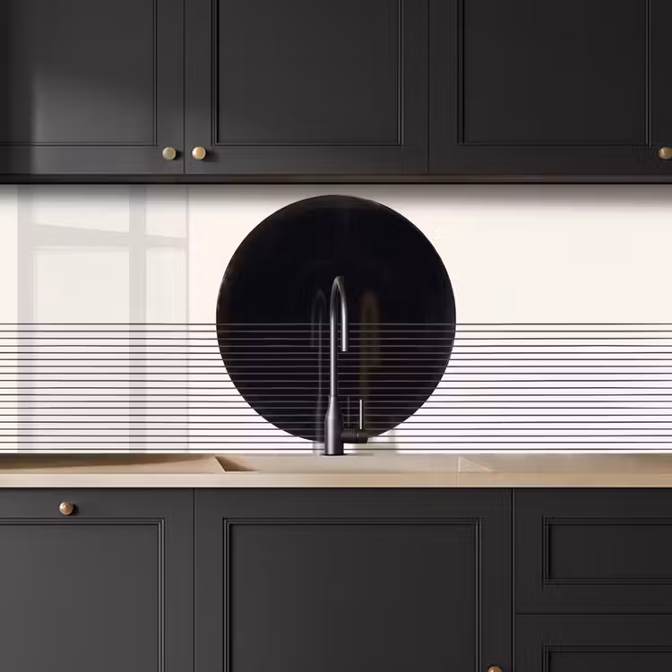 Kitchen Wall Splashback - Circle - Lines - Abstract - Cirkel - Lijnen - Abstract keuken achterwand 2 middel