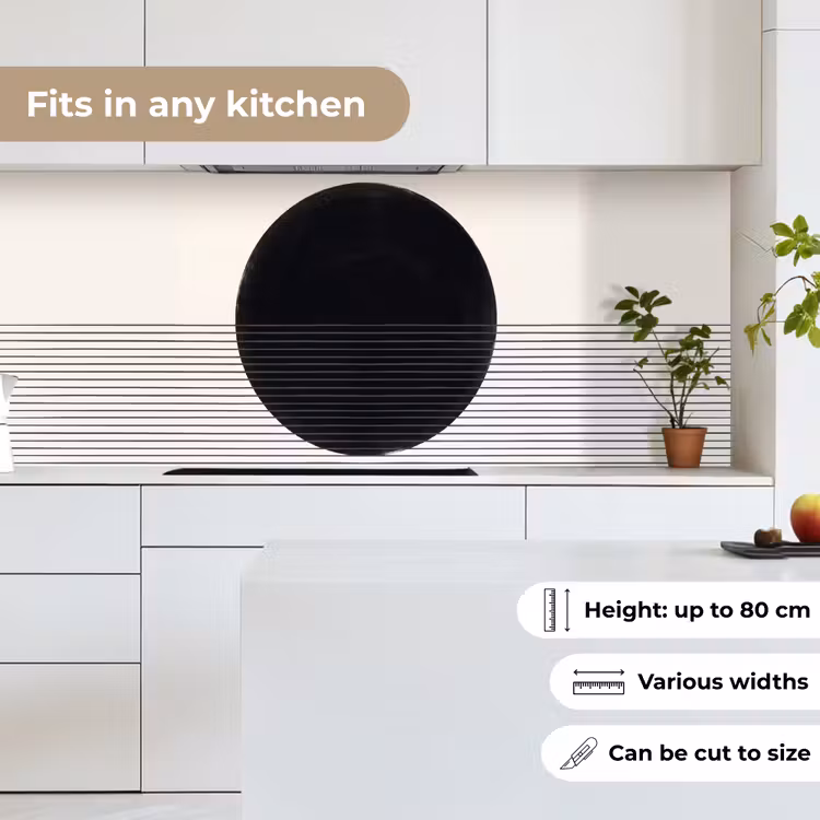 Kitchen Wall Splashback - Circle - Lines - Abstract - Cirkel - Lijnen - Abstract keuken achterwand 2 middel