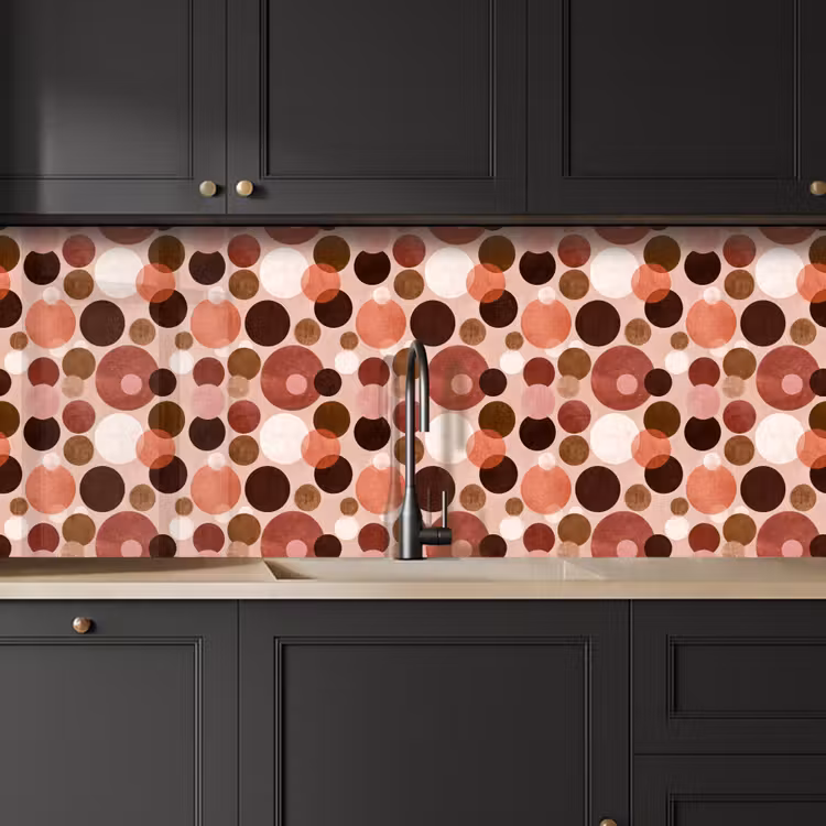 Cirkels - Modern - Kleurrijk keuken achterwand 2 middel 871 -sfeer1