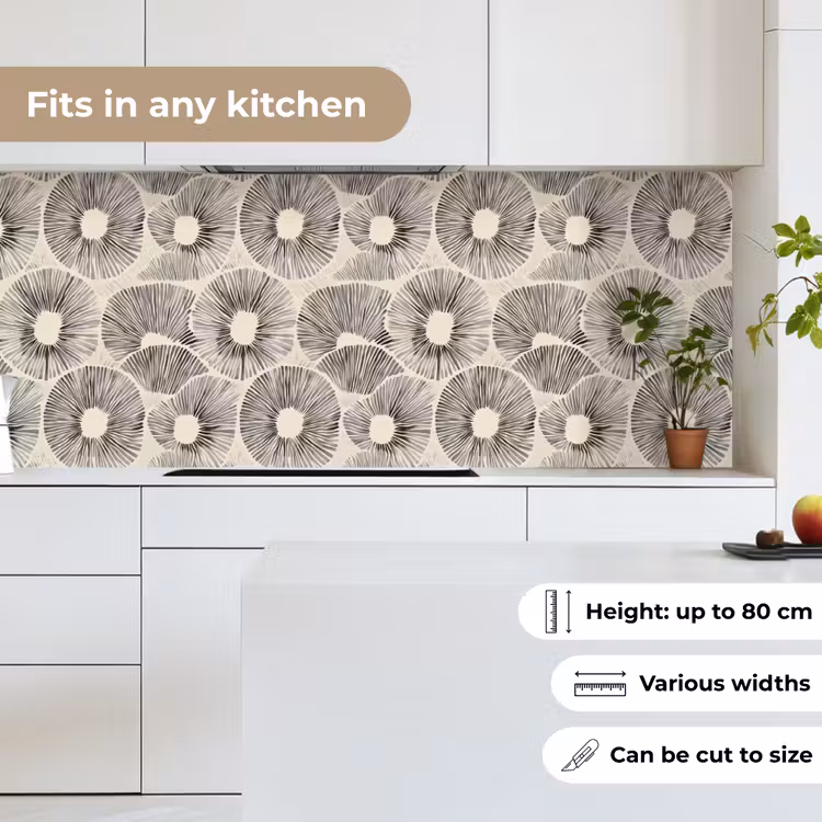 Cirkels - Patroon - Zwart keuken achterwand 2 middel 871 -sfeer4_UK