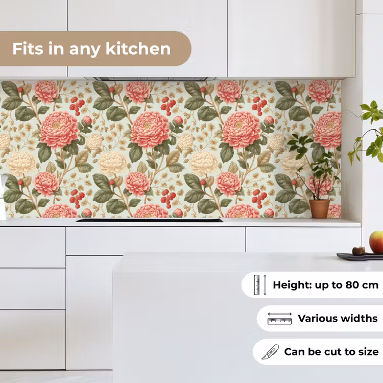 Klassiek - Botanisch - Veelkleurig keuken achterwand 2 middel 871 -sfeer4_UK