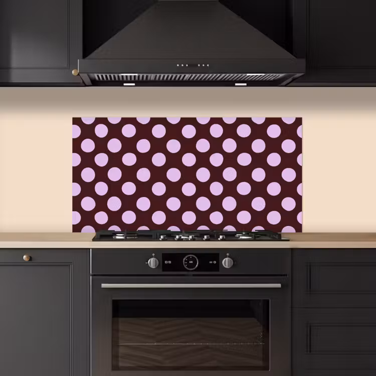 Klassiek - Stippen - Paars keuken achterwand spatscherm middel 899 -sfeer1