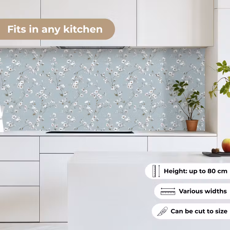 Klassiek - Bloemen - Blauw keuken achterwand 2 middel 871 -sfeer4_UK