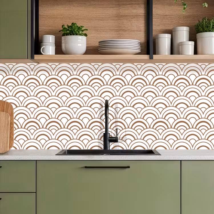 Klassiek - Motief - Terracotta keuken achterwand 2 middel 871 -sfeer3