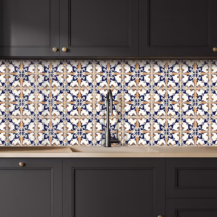 Klassiek - Patroon - Kleurrijk keuken achterwand 2 middel 871 -sfeer1