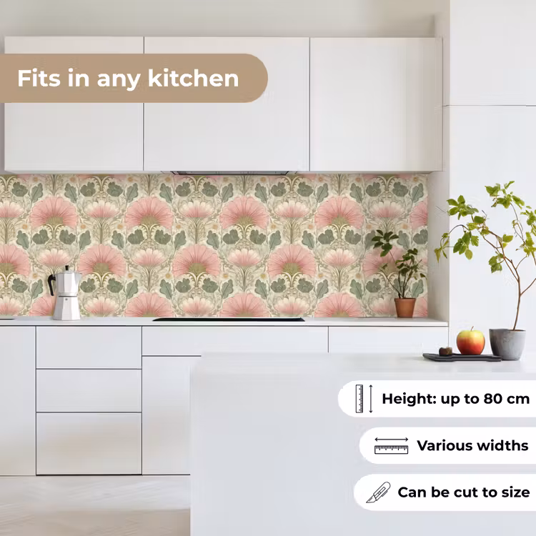 Klassiek - Patroon - Roze keuken achterwand 2 groot 857 -sfeer4_UK