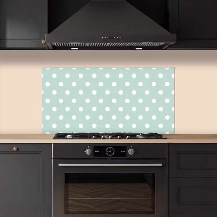 Klassiek - Polka - Groen keuken achterwand spatscherm middel 899 -sfeer1