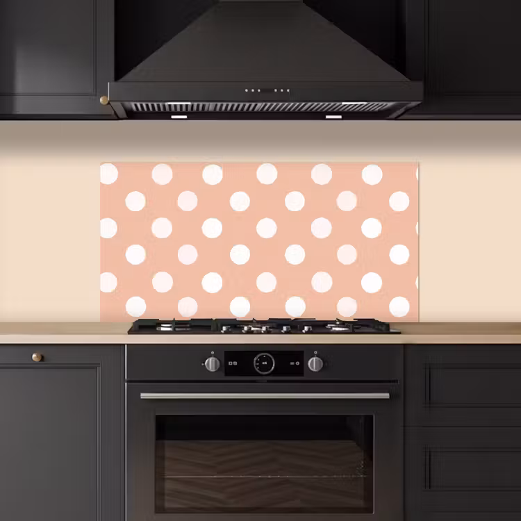 Klassiek - Polka - Perzik keuken achterwand spatscherm middel 899 -sfeer1