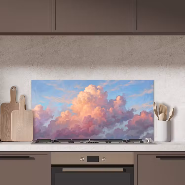 Wolken - Lucht - Natuur - Abstract - Kleurrijk keuken achterwand spatscherm middel -sfeer2