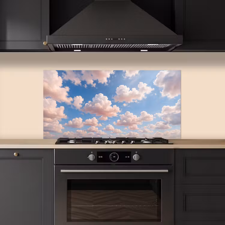 Wolken - Hemel - Natuur - Licht - Blauw keuken achterwand spatscherm middel -sfeer1