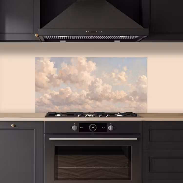 Wolken - Zacht - Natuur - Klassiek - Beige keuken achterwand spatscherm middel -sfeer1