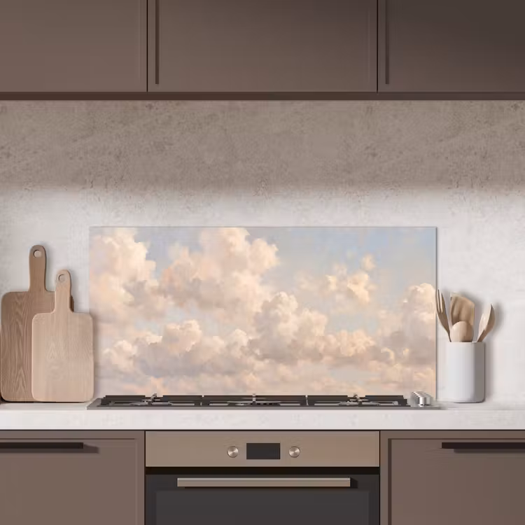 Wolken - Zacht - Natuur - Klassiek - Beige keuken achterwand spatscherm middel -sfeer2