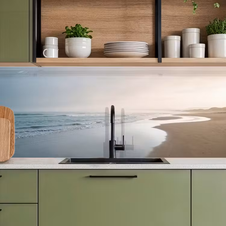 Kustlijn - Strand - Oceaan keuken achterwand 2 middel -sfeer3
