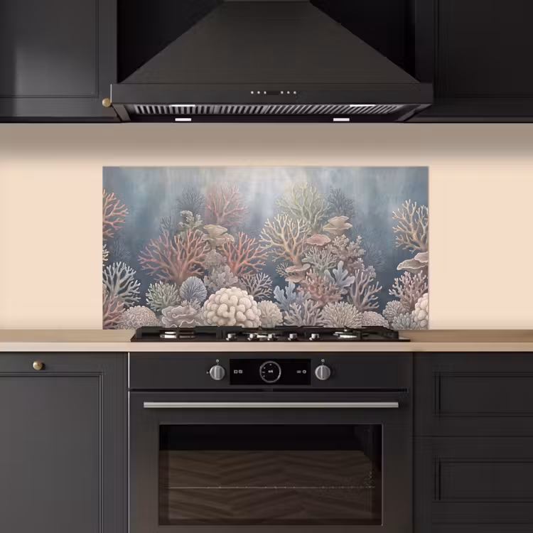 Koraal - Zeeleven - Onderwater - Illustratie - Natuur keuken achterwand spatscherm middel -sfeer1