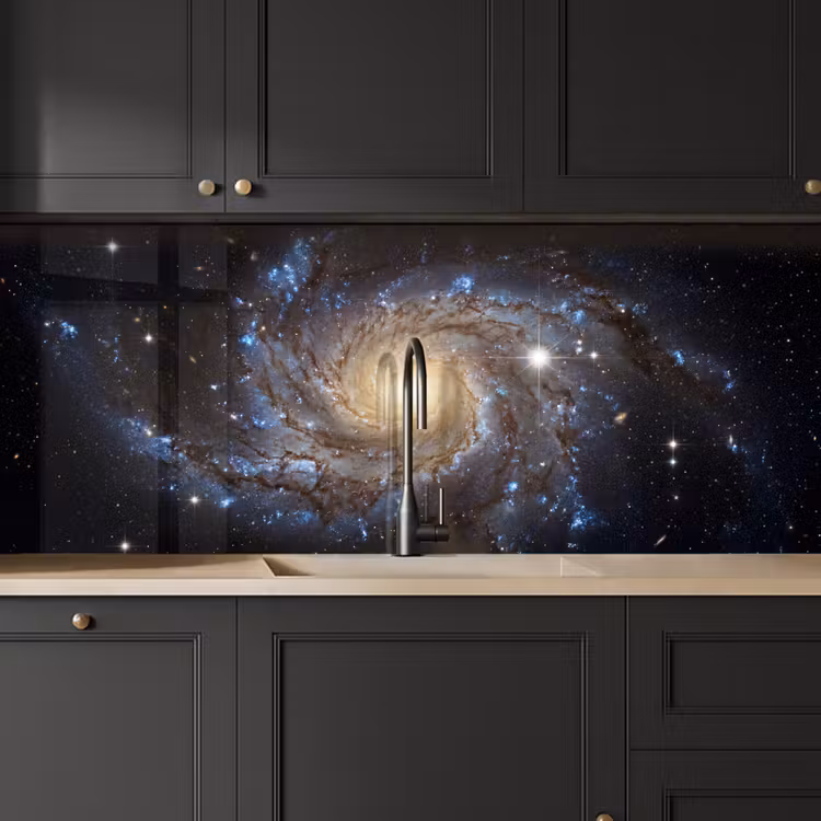 Kosmos - Sterrenstelsel - Donker keuken achterwand 2 middel -sfeer1