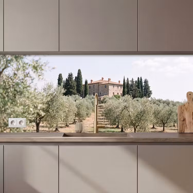 Kitchen Wall Splashback - Country house - olive tree - orchard - Landhuis - olijfboom - gaard keuken achterwand 2 middel zz_3dshopping