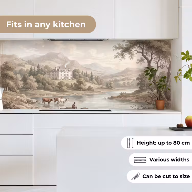 Landhuis - Rivier - Vee keuken achterwand 2 middel -sfeer4_UK