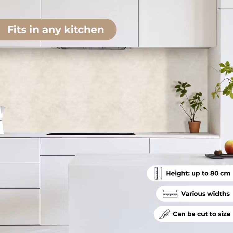 Crème - Egaal - Beton keuken achterwand 2 middel 871 -sfeer4_UK