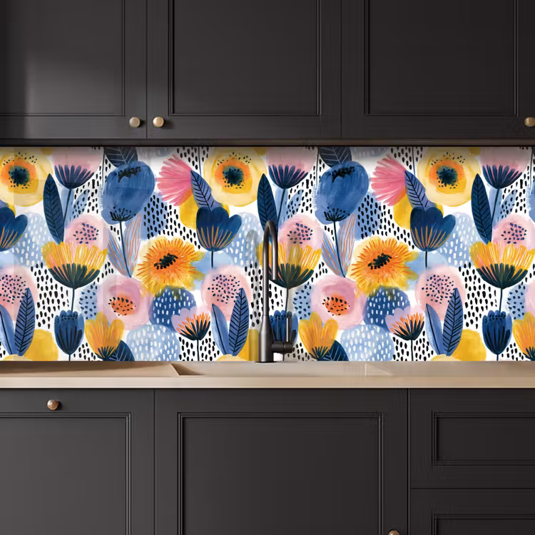 Creatief - Patroon - Kleurrijk keuken achterwand 2 middel 871 -sfeer1
