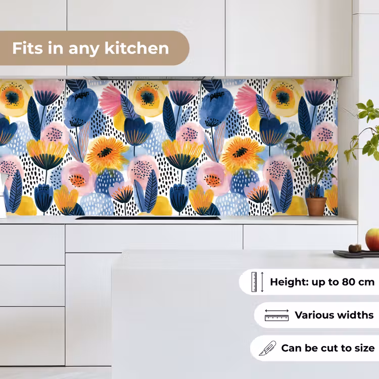 Creatief - Patroon - Kleurrijk keuken achterwand 2 middel 871 -sfeer4_UK