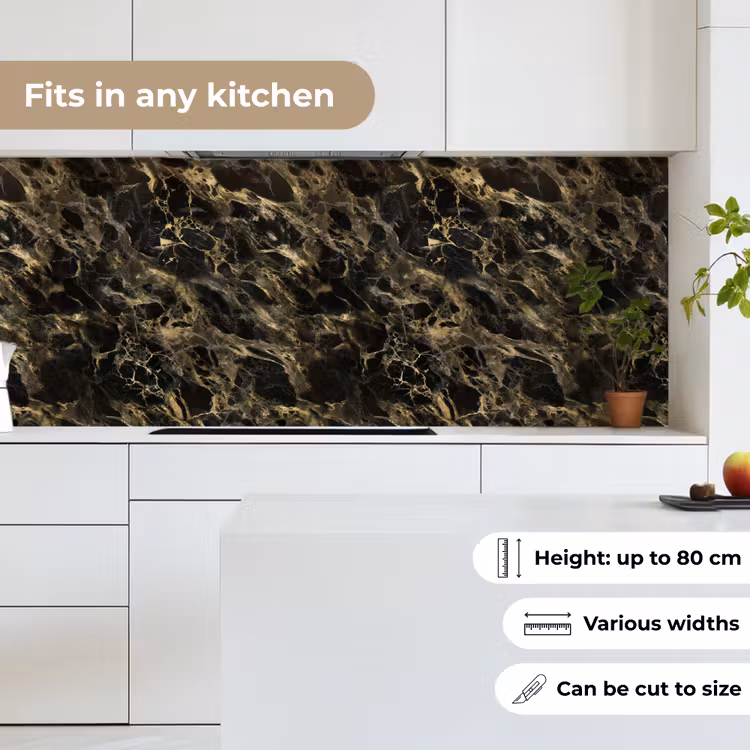Kristal - Goud - Zwart - Marmer keuken achterwand 2 middel 871 -sfeer4_UK