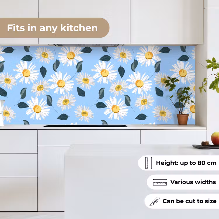 Madeliefjes - Blauw - Patroon keuken achterwand 2 middel 871 -sfeer4_UK