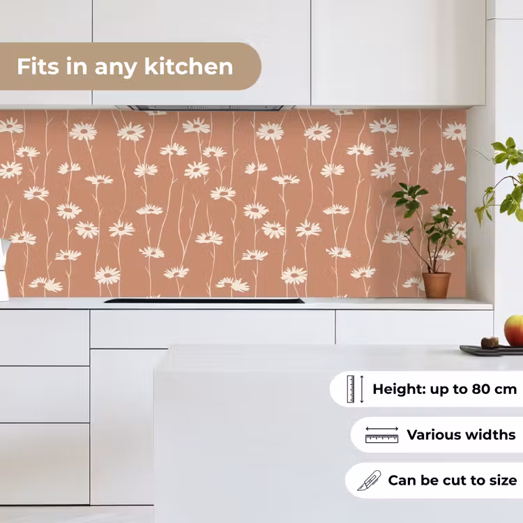 Madeliefjes - Subtiel - Terracotta keuken achterwand 2 middel 871 -sfeer4_UK